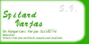 szilard varjas business card